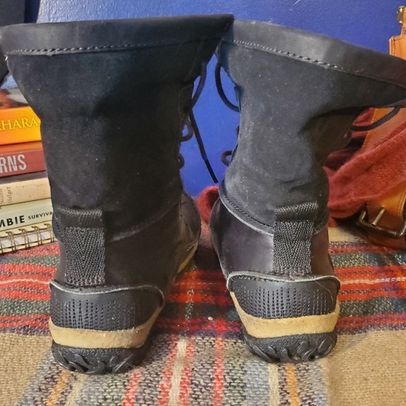 Boots MERRELL MID POLAR Waterproof Leather SELECT DRY Black Fur Lined Size 6 - Picture 13 of 15